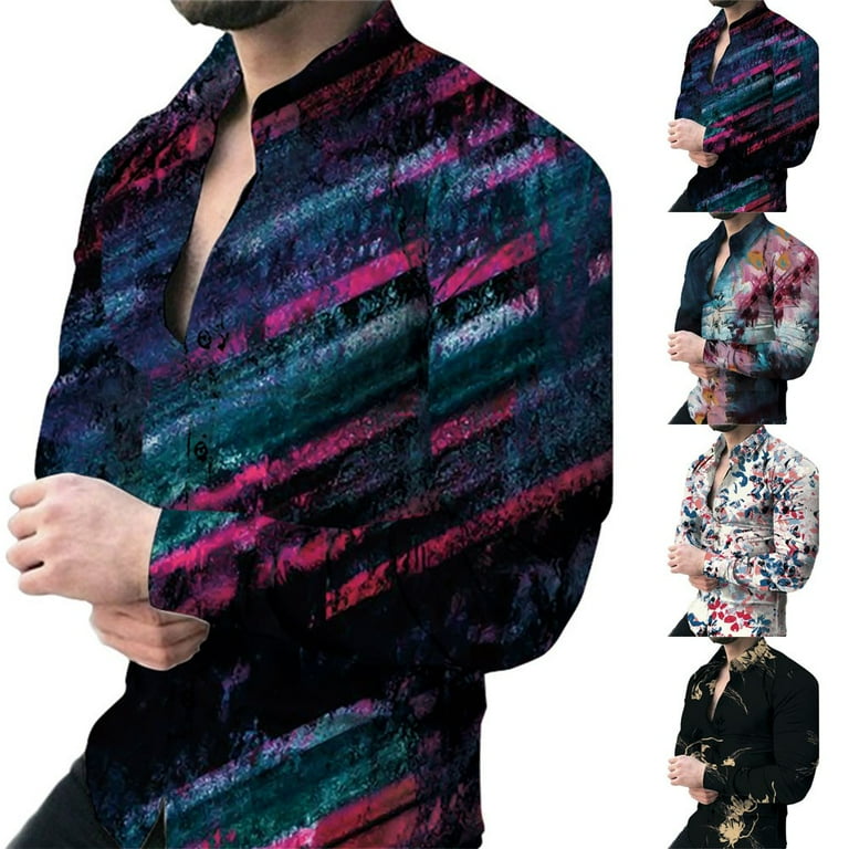 Men Multicoloured Sun-Baroque Print Shirt