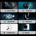 thumbnail image 3 of Auriculares Bluetooth Estéreo Compactos Negros con Estuche de Carga Inalámbrica, Verdaderos Inalámbricos TWS, 3 of 8