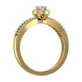 thumbnail image 2 of 14K Yellow Gold Halo Diamond Infinity Love Solitaire Engagement Ring (0.40 Carat) (Ring Size 5.25) (I1-I2 Clarity), 2 of 4