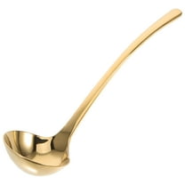 ACDANC Gold Soup Ladle Stainless Steel Handle Spoon for Kitchen
