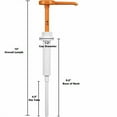 thumbnail image 2 of Comfort Axis 1 oz(30ml) Orange/White Hand Pump Dispenser, 9.5" Dip Tube, 38mm (38-400) Neck Closure Without Lock-Down (2 Pack), 2 of 5