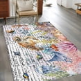 thumbnail image 2 of Brown Turtle Coastal Area Rugs 3'x5', Small Throw Rugs for Living Room Bedroom, Summer Beach Coral Seahorse Ocean Octopus Indoor Outdoor Rug Non-Slip Low Pile Carpet Runner Reversible Floor Mats, 2 of 8
