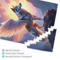thumbnail image 3 of 500 Piece Winged Wolf Jigsaw Puzzle For Adults Majestic Mountain Sunset Artwork Challenging And Fun Brain Teaser Quality Wooden Pieces Home Decor Great Gift Idea, 3 of 7