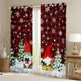 thumbnail image 2 of Castle Fairy Cartoon Gnome Blackout Curtains Set of 2 (52x84 Each) for Kids,Christmas Tree Window Curtains,Geometric Plaid Curtains and Drapes,Super Cozy Room Decor, 2 of 6