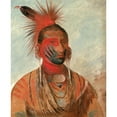 thumbnail image 3 of George Catlin 15x18 Black Modern Framed Museum Art Print Titled - Wash-Ka-Mon-Ya, Fast Dancer, a Warrior (1844-1845), 3 of 5
