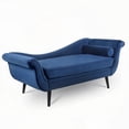 thumbnail image 6 of Modern Chaise Lounge with Scroll Arm - 68.31"W*28.74"D*29.33"H for Living Room - Fabric + Solid Wood, 6 of 15