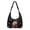 Christmas Cat Black, variant on Sky Blue Snowman Women's Quilted Hobo Bag, Adjustable Soft Shoulder Purse with Secure Zipper Closure and Inner Slots for Cards Sunglasses, for Work, Holiday Outings