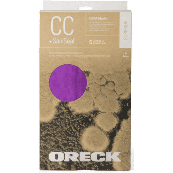 Oreck Type Cc Superior Hepa Filter Bag