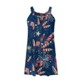 thumbnail image 4 of SMihono Robe Maxi Bohème d'Été pour Femmes Grande Taille Robes de Plage Femmes Aguichant Hawaïenne Tropicale Imprimée Sans Manches à Bretelles Robe Mini d'Été Ample Confortable Robe Bohème de Plage Robe Évasée de Plage, 4 of 5