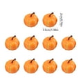 thumbnail image 3 of 10-Count Mini Artificial Pumpkins - Lightweight Foam Fall Decor Thanksgiving Table Scatter Halloween Craft Projects Home Centerpiece Fillers(D), 3 of 6