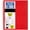 Fire Red, variant on 100 Page Graph Ruled Spiral Notebook, 1 Subject Multicolor Flexible Cover Journal, 8.5 x 11 Inch Large Notebook, 3 Hole Punched Paper for Learning, Office & Everyday Writing