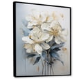 thumbnail image 2 of Designart "Simplistic Floral Array II" Rhododendron Floater Framed Wall Decor, 2 of 5