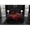 thumbnail image 3 of Bloody Gothic Demon Bedding Set, Comforter or Duvet, Japanese Hannya Bed Cover,, 3 of 5