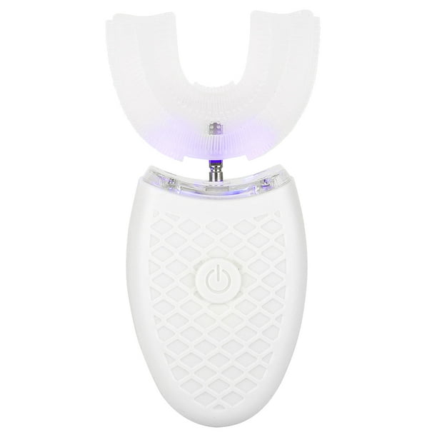 Cepillo de dientes eléctrico Fugacal para adultos en forma de U cabezal de cepillo WHITEE