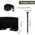 thumbnail image 2 of Uxcell Landscape Edging, 1Pcs 20FT x 3.94" Garden Edging Kit with 18 Stakes for Garden Lawn Flower Bed (Black), 2 of 7