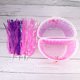 thumbnail image 2 of 6 serpentinas y cestas para manillar de bicicleta infantil, accesorios decorativos para niños (morado, rosa), 2 of 7