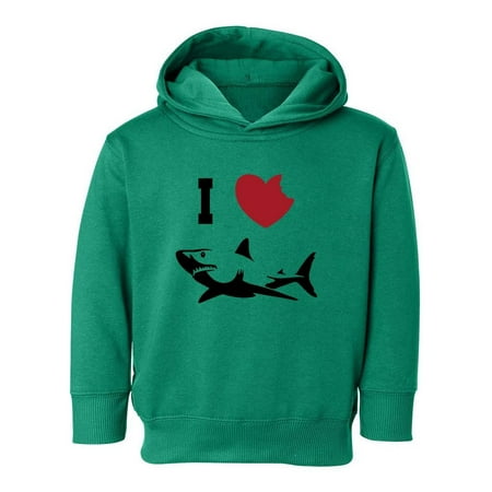 

I Love Sharks Hoodie Toddler -Smartprints Designs 4 Toddler