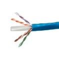 thumbnail image 1 of Monoprice Cat6 CMP Bulk Cable - 1000 Feet - Blue | UTP, UL, Solid, 23AWG, 550Mhz, Pure Bare Copper Wire, Plenum, Reelex II, 1 of 1
