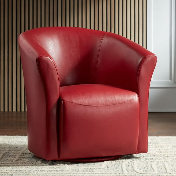 Elements Rocket 31" Wide Rivera Red Swivel Accent Club Chair