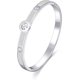 thumbnail image 1 of Brazalete con letras de trébol de cuatro hojas para mujer Brazalete chapado en oro de 18 quilates Brazalete de oro plateado con circonita cúbica Brazalete con hebilla Brazalete atrevido, 1 of 4