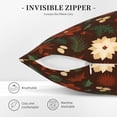 thumbnail image 5 of Square Throw Pillow Covers with Core, Hollyhock Christmas Graffiti Pillows for Sofa Beds, 16"x16", 5 of 9