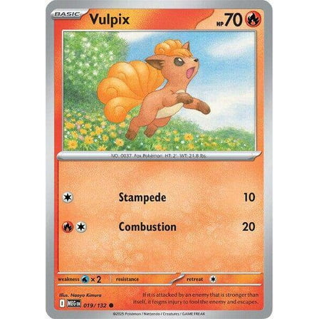 Pokemon ME01: Mega Evolution Common Vulpix #19