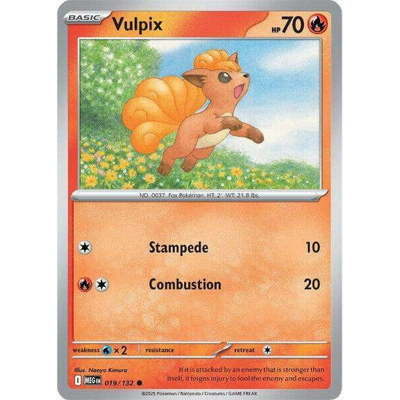 Pokemon ME01: Mega Evolution Common Vulpix #19