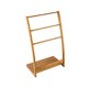 thumbnail image 1 of Estante para de pie, soporte para toallas de baño, soporte de secado de toallas de baño de bambú rústico para toalla de baño pequeña, toallita,, 1 of 9