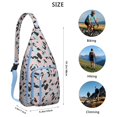 thumbnail image 4 of Abstract Art Sling Backpack - Modern Gallery Style Print Crossbody Bag, Fashionable for Work & School, 4 of 4