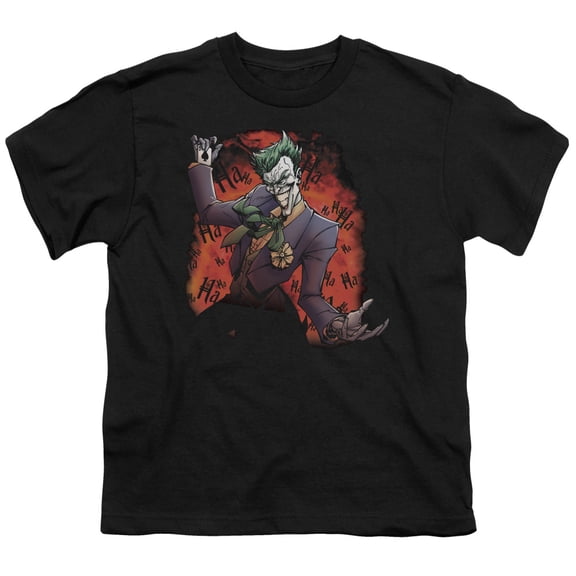 Batman Jokers Ave S/S Youth 18/1 T-Shirt Black