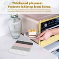 thumbnail image 6 of Pink Grey Striped Pot Holders for Kitchen Heatproof Potholder, 2 Pack Farmhouse Modern Hot Pads Multipurpose Oven Pads Cloth Potholders Trivet for Cooking and Baking, 6 of 8