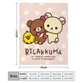 thumbnail image 2 of Cute Rilakkuma Blanket for Kids Flannel Throw Blanket Rilakkuma Merch for Boys Grils, 2 of 7