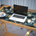 thumbnail image 3 of Long Mouse Pads for Desk,Halloween Spooky Icons Pattern Desk Mats on Top Of Desks, Desk Mouse Pad Extra Large with 3mm Non-Slip Base and Stitched Edge for Gaming,Office,Work,Home 35.4x15.7in, 3 of 5