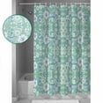 thumbnail image 4 of Light Green Blue Floral Waterproof Fabric Shower Curtain, Vintage Pastoral Botanical Shower Curtain for Bathroom Curtains Bathtubs Hotel Washable Shower Curtains with 12 Hooks Standard 66x72, 4 of 6