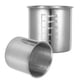 thumbnail image 5 of Taza medidora graduada de acero inoxidable, contenedor medidor de taza a escala, contenedor de arroz, 2 uds., 5 of 7