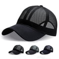 thumbnail image 3 of Unisex Mesh Baseball Cap, Sunscreen Quick Dry Adjustable 6-Panel Hat Outdoor Sports Wear, 3 of 9