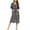 Black, variant on WBQ Women's Zipper Front House Coat Plaid House Dresss Short Sleeves Robe Zip up Bathrobes Loose Casual Nightgown Christmas Plaid Housecoat with Pockets, S-2XL