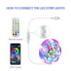 thumbnail image 5 of Inteprter Luz de fondo de TV LED con control de aplicación 5M Tira de luces LED USB Sincronización de música Tiras de luces que cambian de color RGB + Iluminación y accesorios Inteprter HA037747-00, 5 of 6