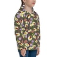 thumbnail image 3 of Sikiie Ladybugs And Flowers On A Wooden Youth Hoodie Sweatshirt Pullover Hooded Classic Casual Essentials Hoodiefor Boys Girls Kids -Medium, 3 of 6