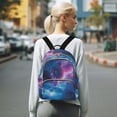 thumbnail image 7 of FORMRS Mini Backpack Purse for Women Quilted Travel Daypack Casual Shoulder Bag, Galaxy Pattern, 7 of 7