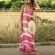 thumbnail image 2 of Vestido largo sin mangas con cuello en V y estampado informal de verano para mujer con estilo OAVQHLG3B Store  lin121212, 2 of 5