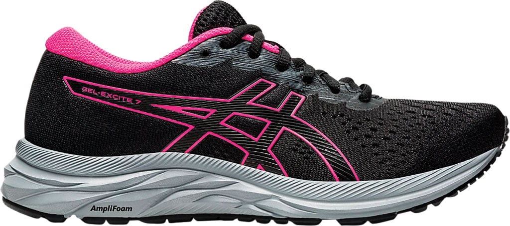 Women s ASICS GEL Excite 7 Running Sneaker Black Rose Gold 11 D