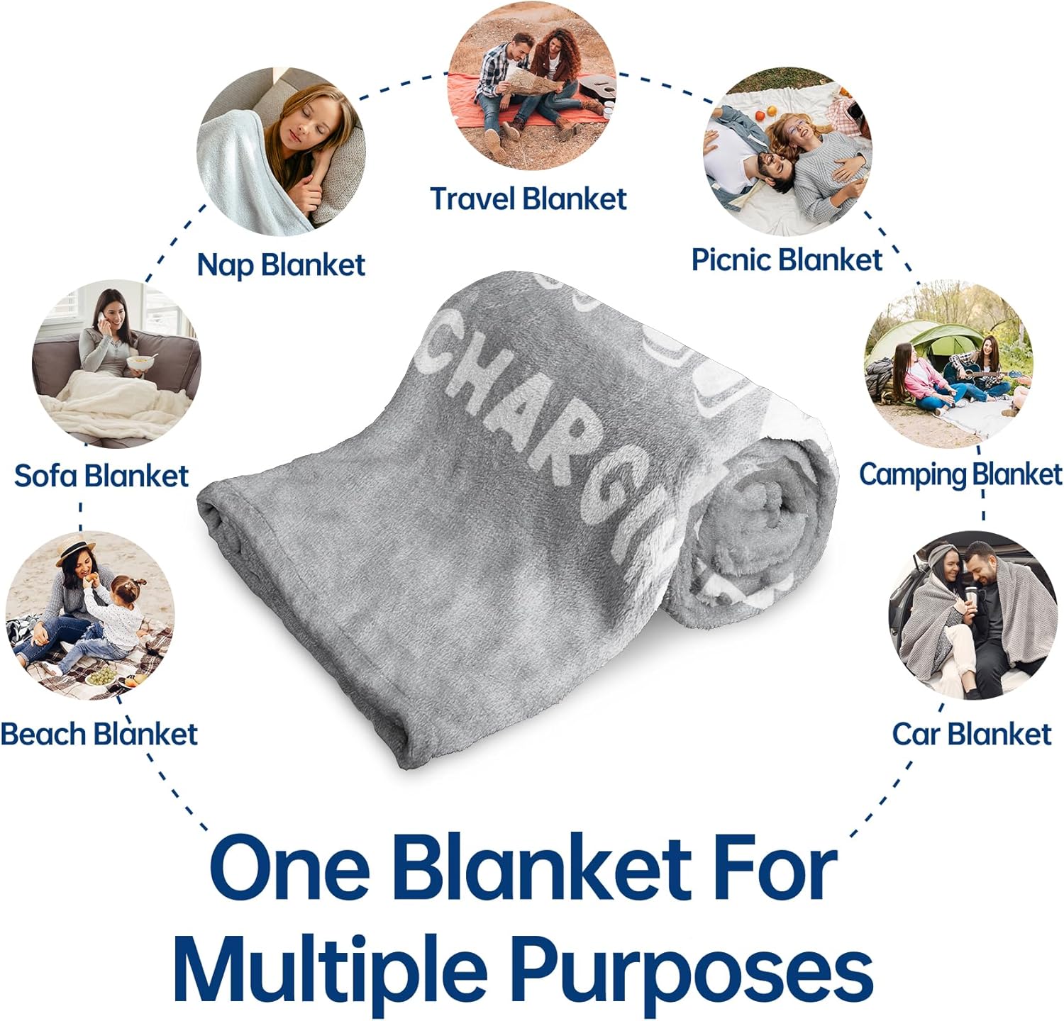 Funny Nana Gifts for Christmas, Nana is Charging Sloth Blanket, Nana Birthday Gifts, Gifts for Nana from Grandkids for Mothers Day, Soft Sloth Throws Blankets for Nana