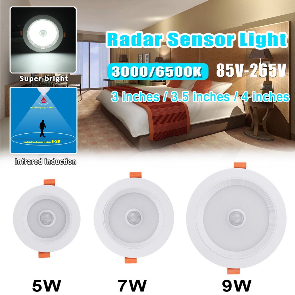 Motion Sensor Night Light,AC85265V LED PIR Infrared Motion Sensor