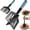 Blue & Black, variant on Mage Crab 2-in-1 Meat Chopper and Spatula, Stir, Mix Mashing, Ground Beef, Hamburger, Ground Meat, Potato, Heat Resistant, BPA Free