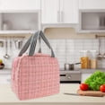 thumbnail image 3 of Unique Bargains Thermal Lunch Bag for Work 9.06"x5.51"x7.87" 1 Pc Pink, 3 of 5