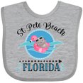 thumbnail image 3 of Inktastic St Pete Beach Florida Vacation Girls Baby Bib, 3 of 4