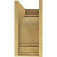 thumbnail image 4 of 12"W x 24"D x 24"H Classic Warren Rough Cedar Woodgrain TimberThane Corbel, Primed Tan, 4 of 6