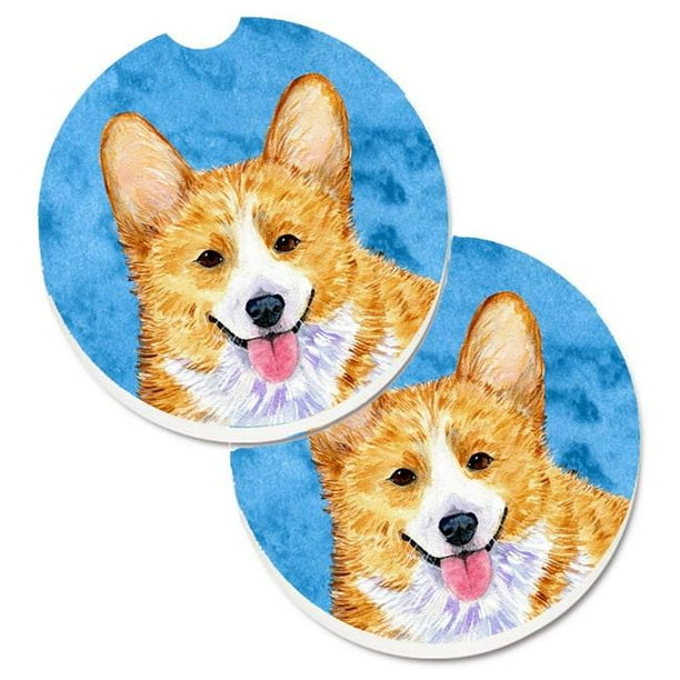 Corgi coasters top