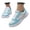 Sky Blue, variant on Women's Lace Mesh Sneakers Breathable White Floral Pattern Casual Walking Shoes Lightweight Fashion Tennis Shoes for Summer